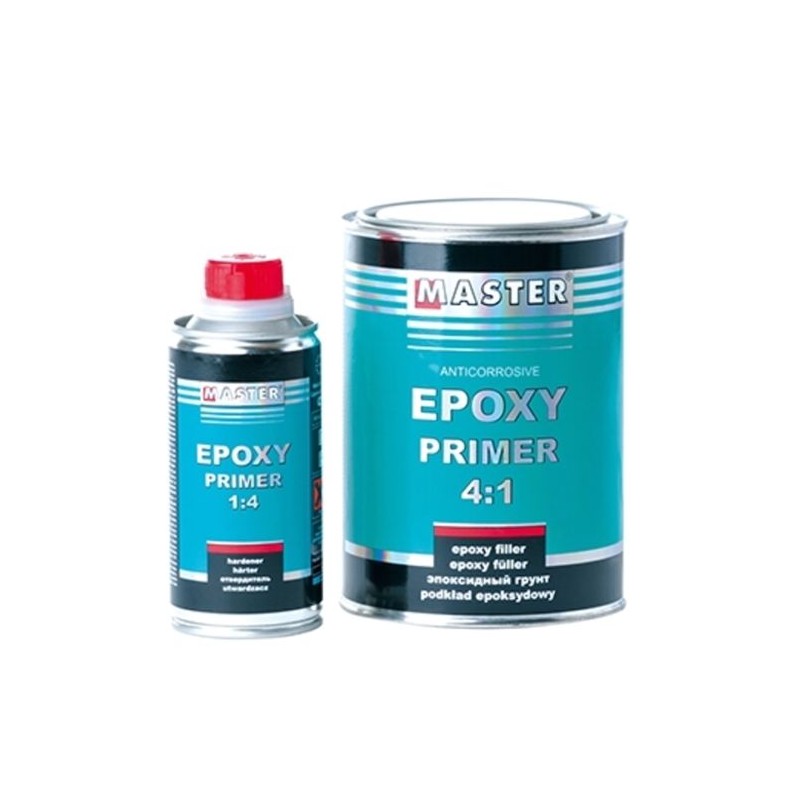 Apprêt epoxy primaire carrosserie 1kg + durcisseur 0,2kg gris app  anticorrosion