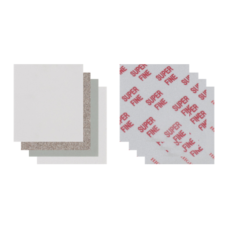 Eponge abrasive MEDIUM sur mousse 140 x 115 x 6 mm P150-P180 Eponge abrasive MEDIUM sur mousse 140 x 115 x 6 mm P150-P180