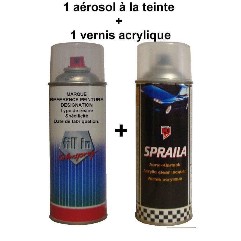 Vernis en Bombe : Aérosol Vernis Auto Bi-composants - Allo Peinture