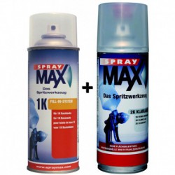 Aérosol SPRAY MAX à la teinte 400ml 680070+ 1 vernis 2K 400ml 680061