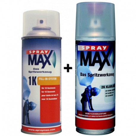 SPRAYMAX 2k Vernis Transparent Mat, Spray 400ml - Carrosserie